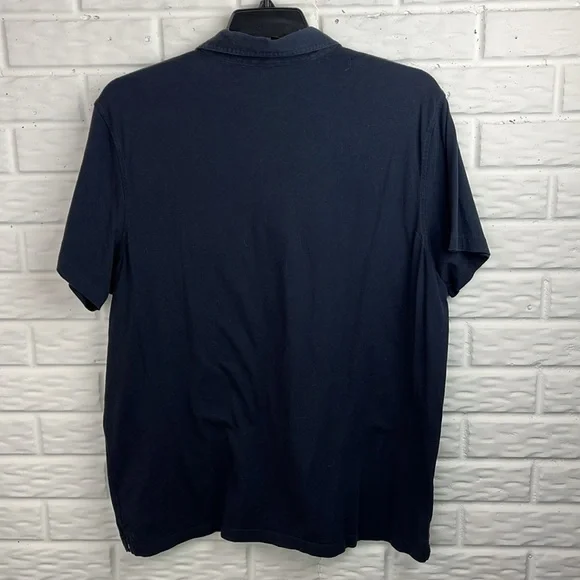 MICHAEL MICHAEL KORS NAVY BLUE POLO TRIMMED TWO POCKETS SIZE XXL - Picture 5 of 10